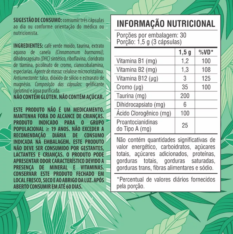 TERMAG Bioamazonia Blends Lipoaspiração Natural Termogênico